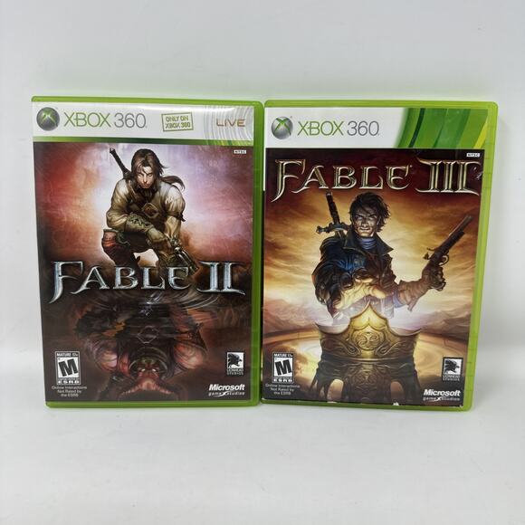 Fable 2 & 3 Xbox 360 Complete CIB Tested